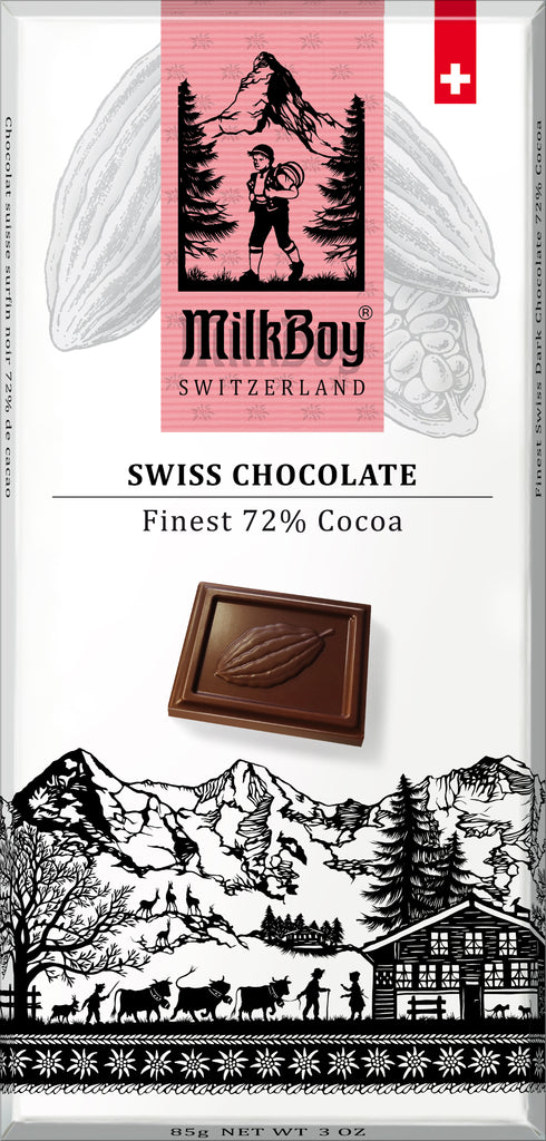 Milkboy Finest Swiss Chocolate Finest 72% Cocoa
