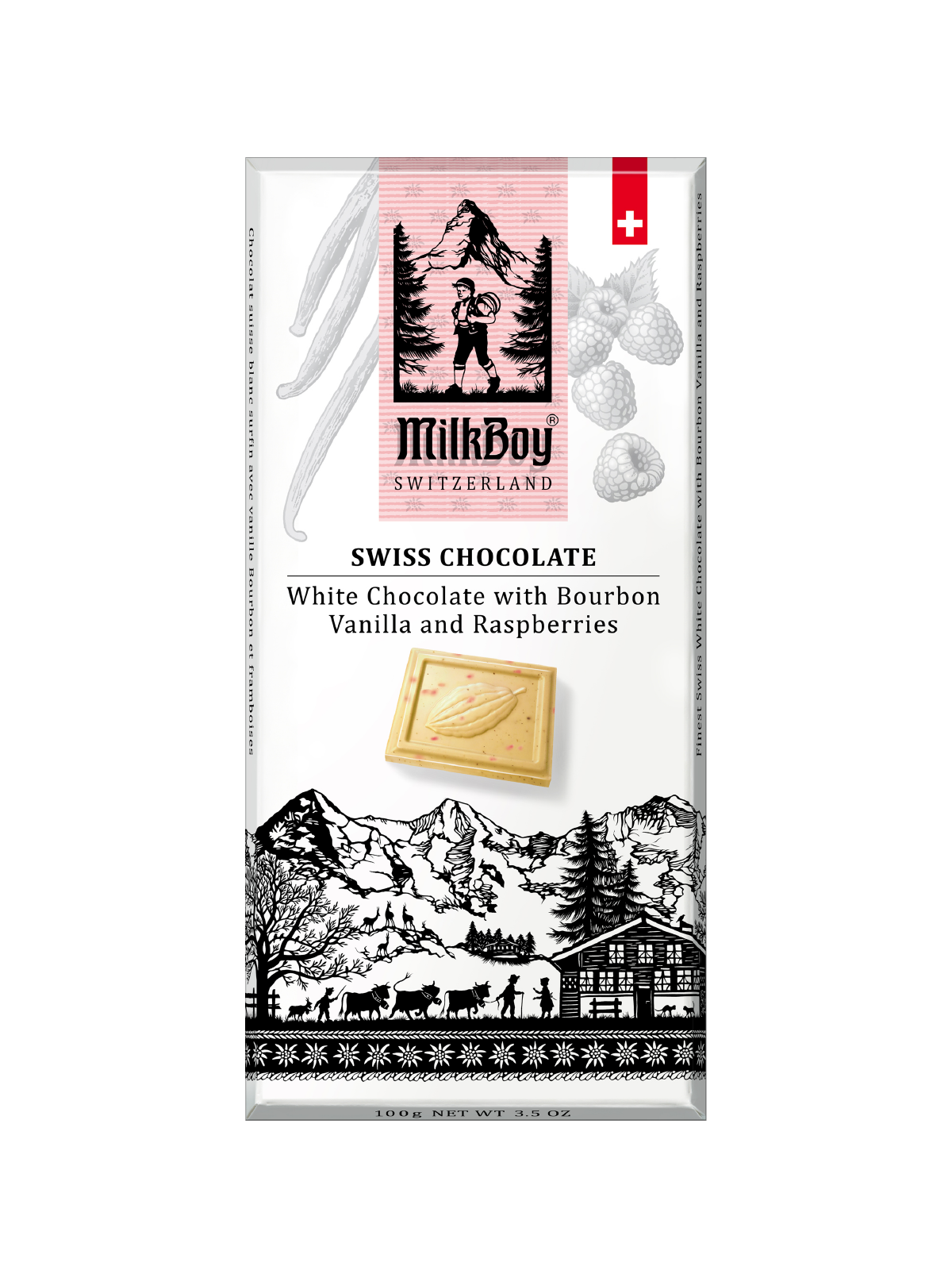 Buy Milkboy Finest Swiss White Chocolate with Bourbon Vanilla and