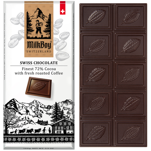 Buy Original Swiss Dark Chocolate with Fresh Roasted Coffee At