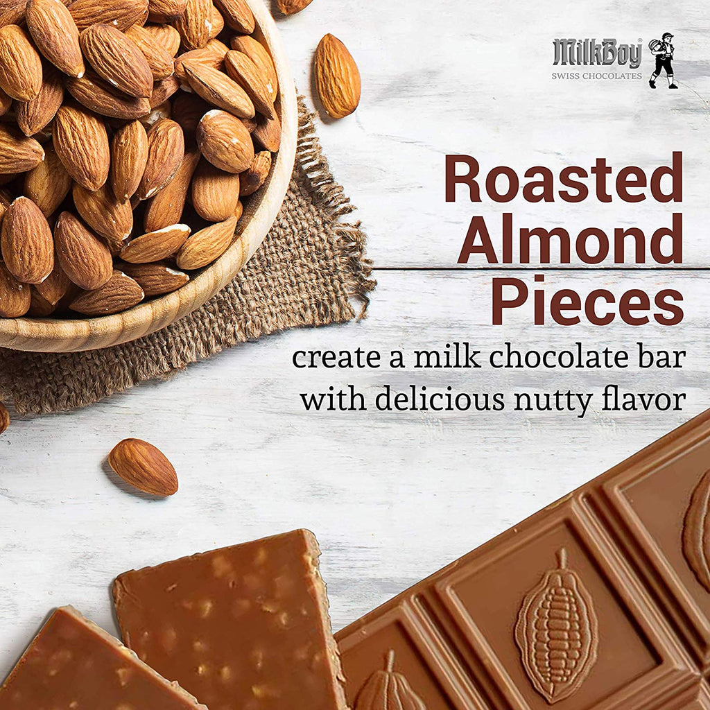 Milkboy Finest Swiss Chocolate Alpine Milk with Roasted Almonds
