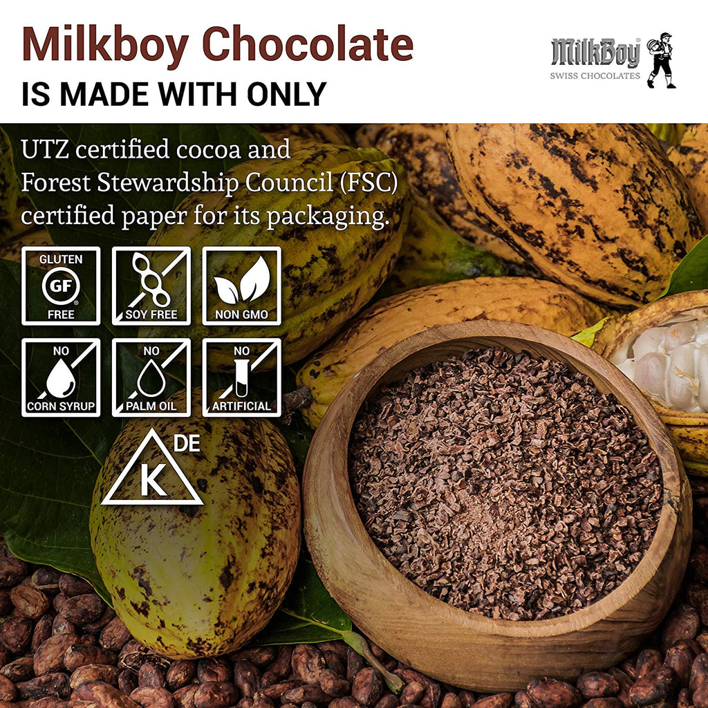 MILKBOY SWISS Finest Dark chocolate 72% with crispy Mint 100g – My Dr. XM